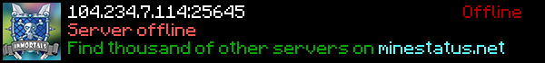 Inmortals Minecraft Server Banner