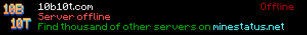 10b10t Minecraft Server Banner