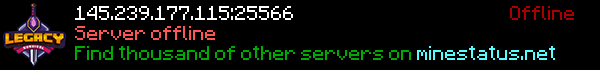 Legacy MC Minecraft Server Banner