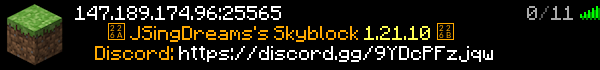 JSingDreams's Skyblock Minecraft Server Banner