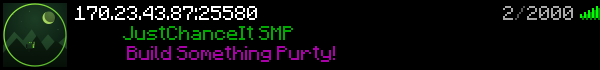 JustChanceIt SMP Minecraft Server Banner
