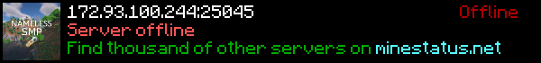 Nameless SMP Minecraft Server Banner