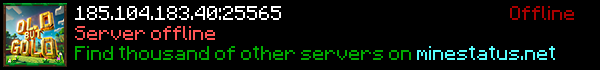 Oldbutgold Network NOW LIVE! Minecraft Server Banner