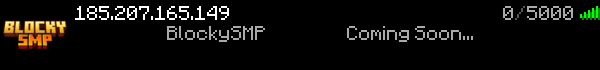 BlockySMP Minecraft Server Banner