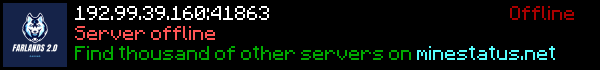Farlands Minecraft Server Banner
