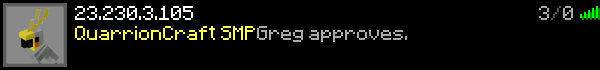 QuarrionCraft SMP Minecraft Server Banner