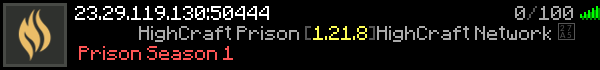 HighCraft Prison Minecraft Server Banner