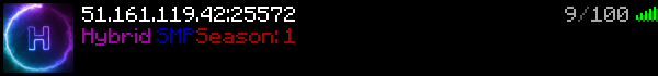 Hybrid Smp Minecraft Server Banner