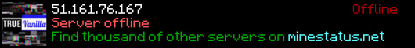 True Vanilla Minecraft Server Banner
