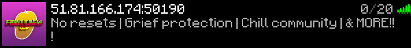 Fruit Crew SMP Minecraft Server Banner