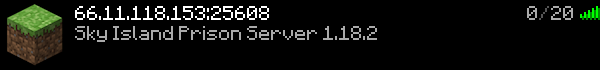 Sky Island Prison Server Minecraft Server Banner