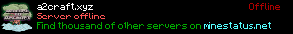 a2craft Minecraft Server Banner