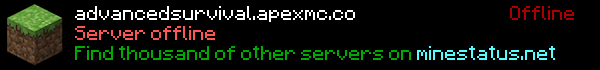 Advanced Survival Minecraft Server Banner