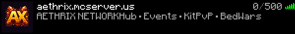 Aethrix Minecraft Server Banner