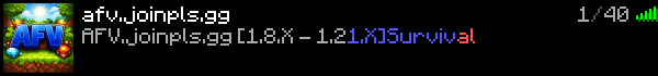 AFV Minecraft Server Banner