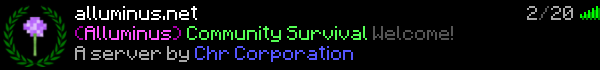 Alluminus Minecraft Server Banner