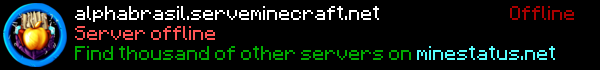 Alpha Brasil Minecraft Server Banner
