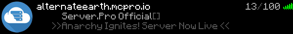 Alternate Earth Minecraft Server Banner