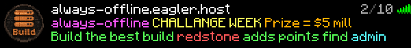 Always Offline Minecraft Server Banner