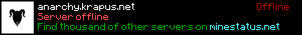 Krapus Anarchy Minecraft Server Banner