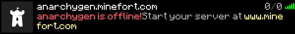 AnarchyGen Minecraft Server Banner