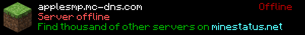 🍎 Apple SMP Minecraft Server Banner
