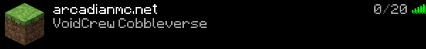 ArcadianMC Minecraft Server Banner