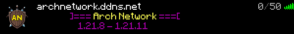 Arch Network Minecraft Server Banner