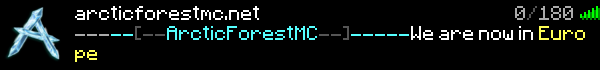 Arctic Forest MC Minecraft Server Banner