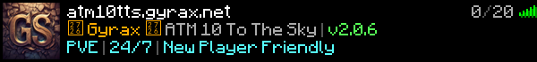 Gyrax - ATM10: To The Sky Minecraft Server Banner