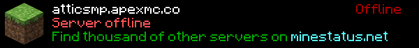 AtticSMP Towny Server Minecraft Server Banner
