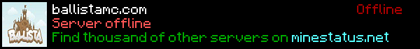 BallistaMc Minecraft Server Banner