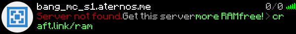 BANGMC Minecraft Server Banner