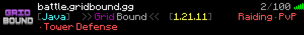 Grid Bound Minecraft Server Banner