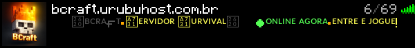 Bcraft Brasil Minecraft Server Banner