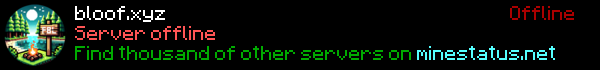 BloofMC Minecraft Server Banner