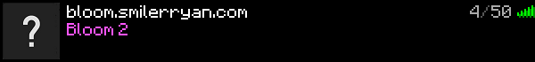 bloom smp  Minecraft Server Banner