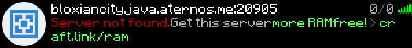 Bloxian City (Java) Minecraft Server Banner