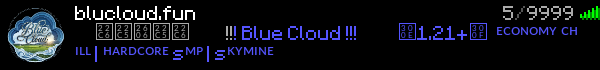 BlueCloud Minecraft Server Banner