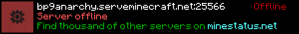 BP9 Anarchy Minecraft Server Banner
