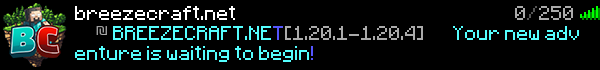 breezecraft Minecraft Server Banner