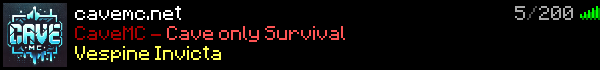 CaveMC Minecraft Server Banner