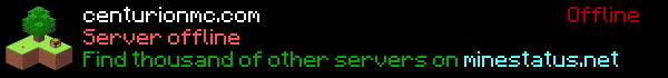 CenturionMC Minecraft Server Banner