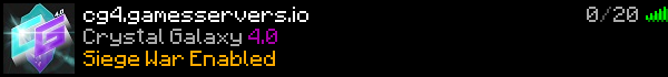 Crystal Galaxy 4.0 Minecraft Server Banner