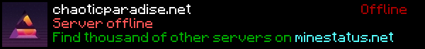 Chaotic Paradise Minecraft Server Banner