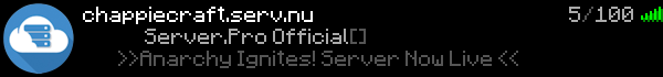 Chappiecraft Minecraft Server Banner