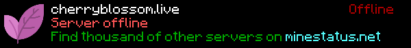 🌲Cherry Blossom - Survival - MCMMO 🌲 Minecraft Server Banner