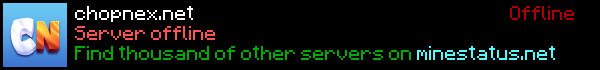 Chopnex [1.16.x] Minecraft Server Banner
