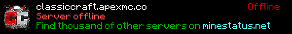 Classic Craft Minecraft Server Banner