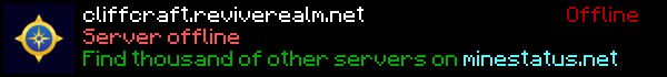 CliffCraft Minecraft Server Banner